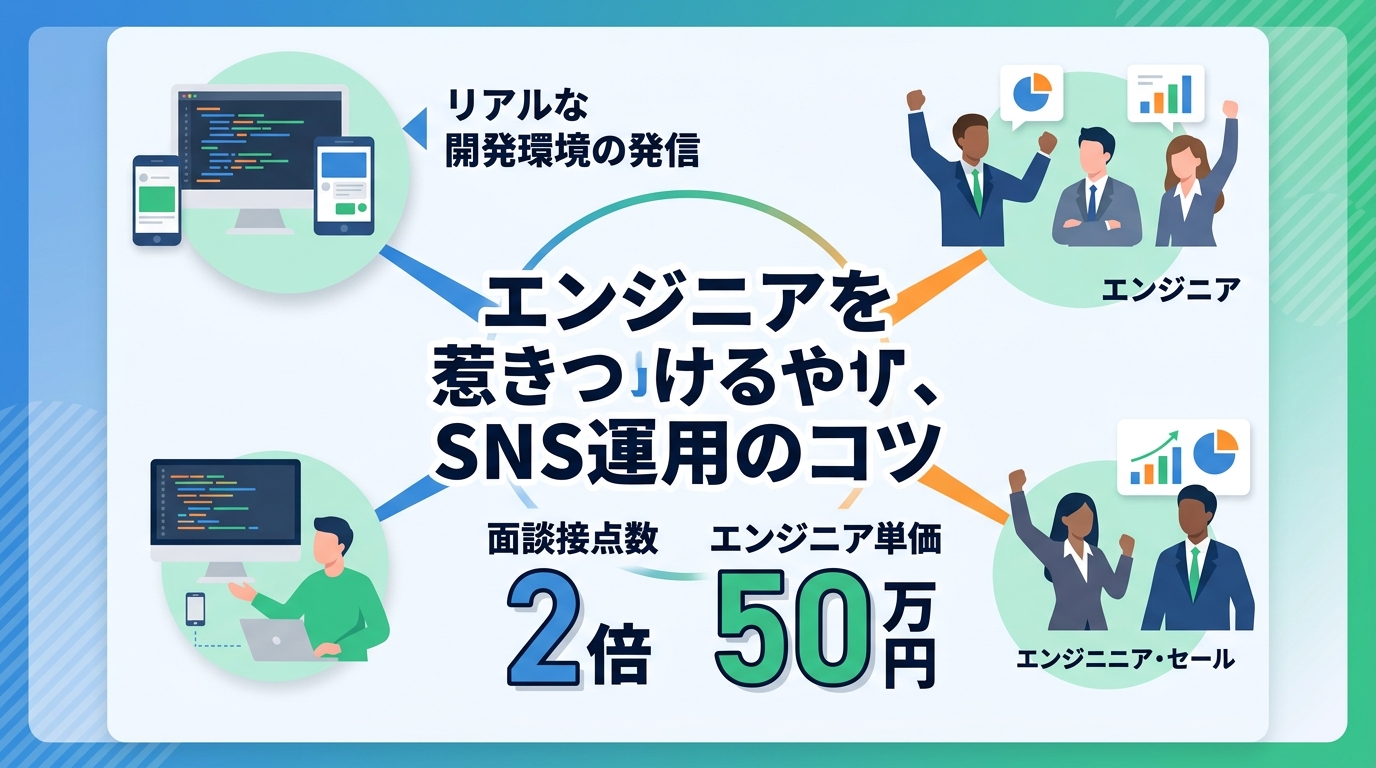 採用業界出身のプロが教える、SNSでエンジニアを惹きつける運用のコツは?