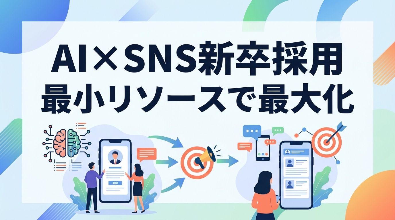 【新卒採用】AI×SNS戦略｜データ分析と生成AIで最小リソースの採用力を最大化