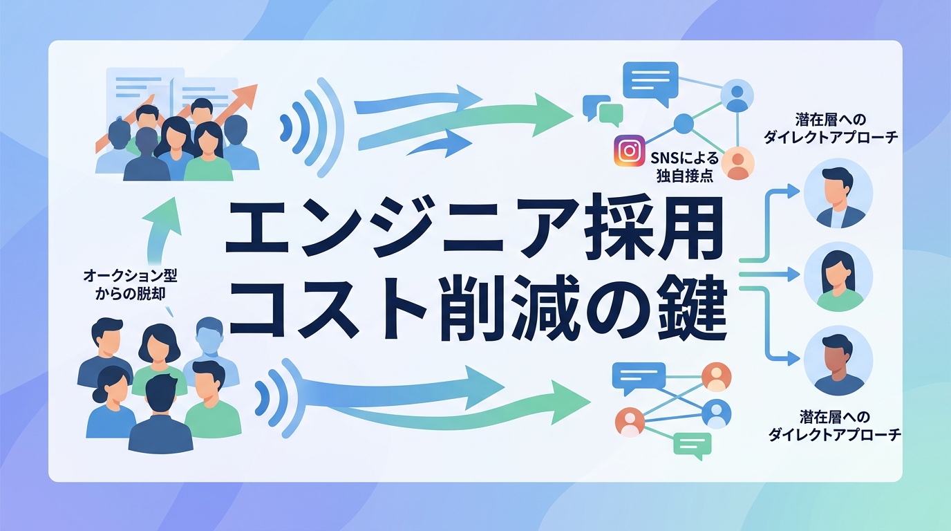 採用単価50万円を実現する「エンジニア特化型SNS運用」の仕組みとは?