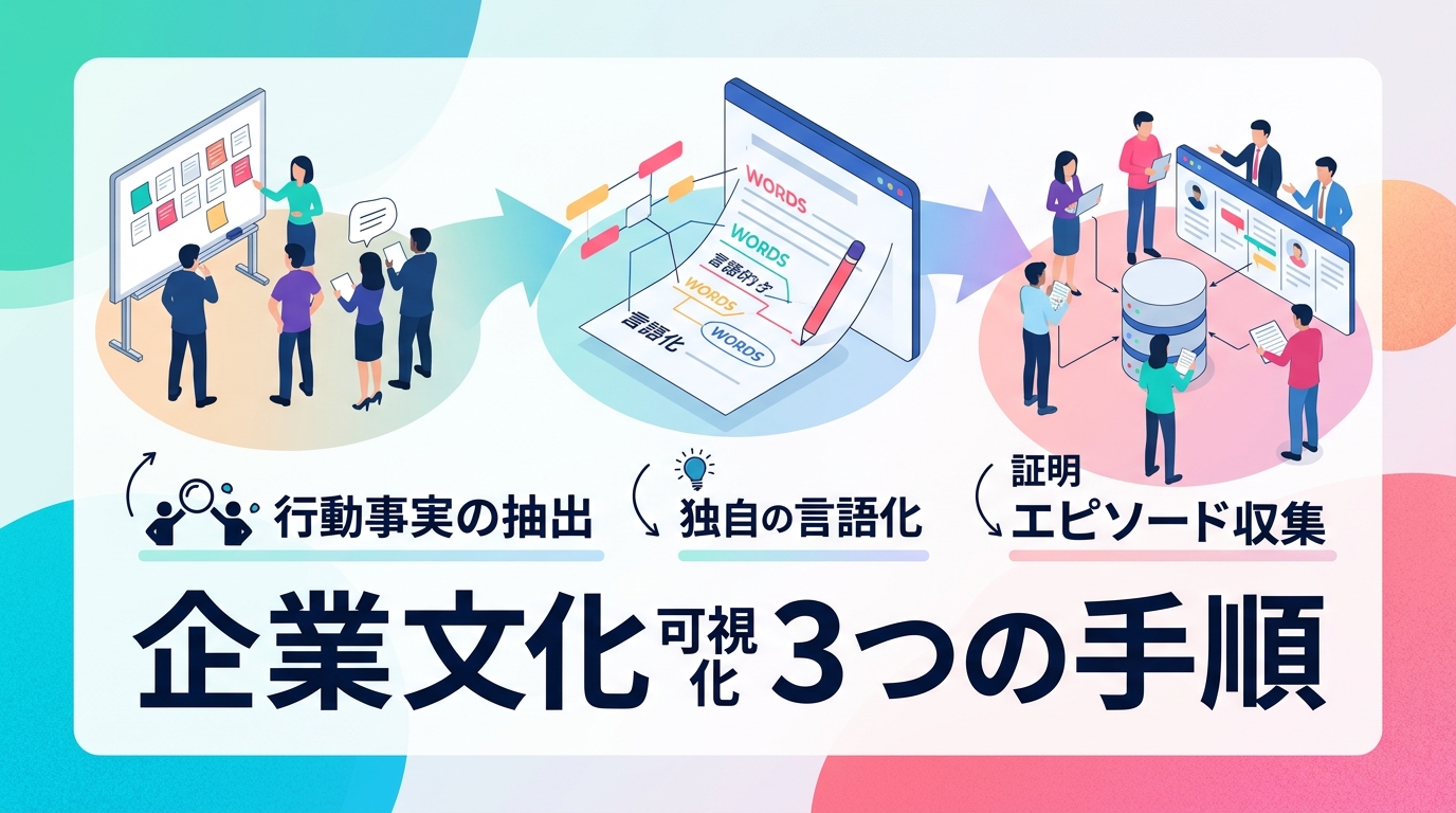 抽象的な企業文化を言語化し採用広報の武器にする手順とは？