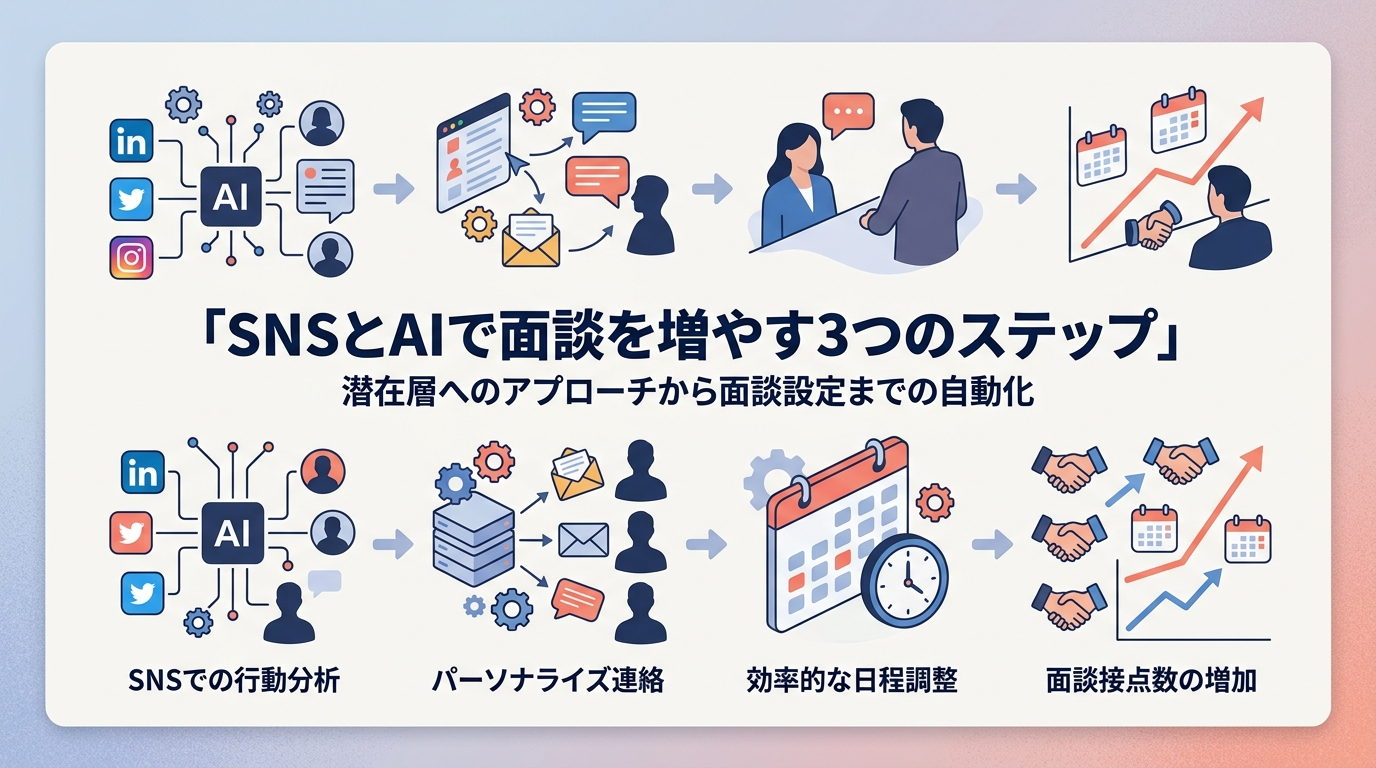 営業職などの採用で面談接点数を2倍に増やすためのAI活用術とは?