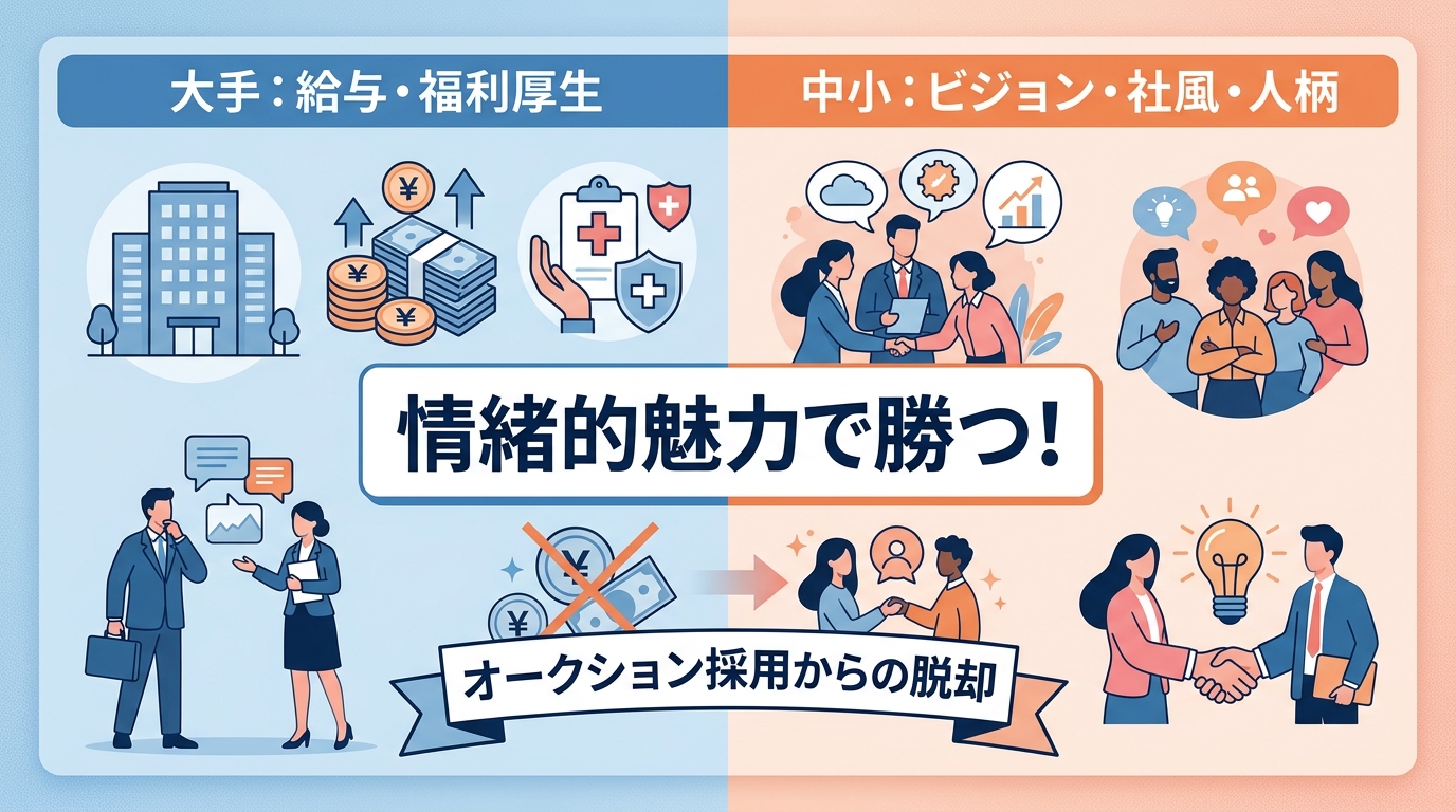 中小企業の採用ブランディングにおいて「情緒的魅力」の発信が不可欠な理由は?