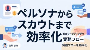 採用マーケティングAI手法｜ペルソナ設計から個別スカウトまで効率化する実務フロー