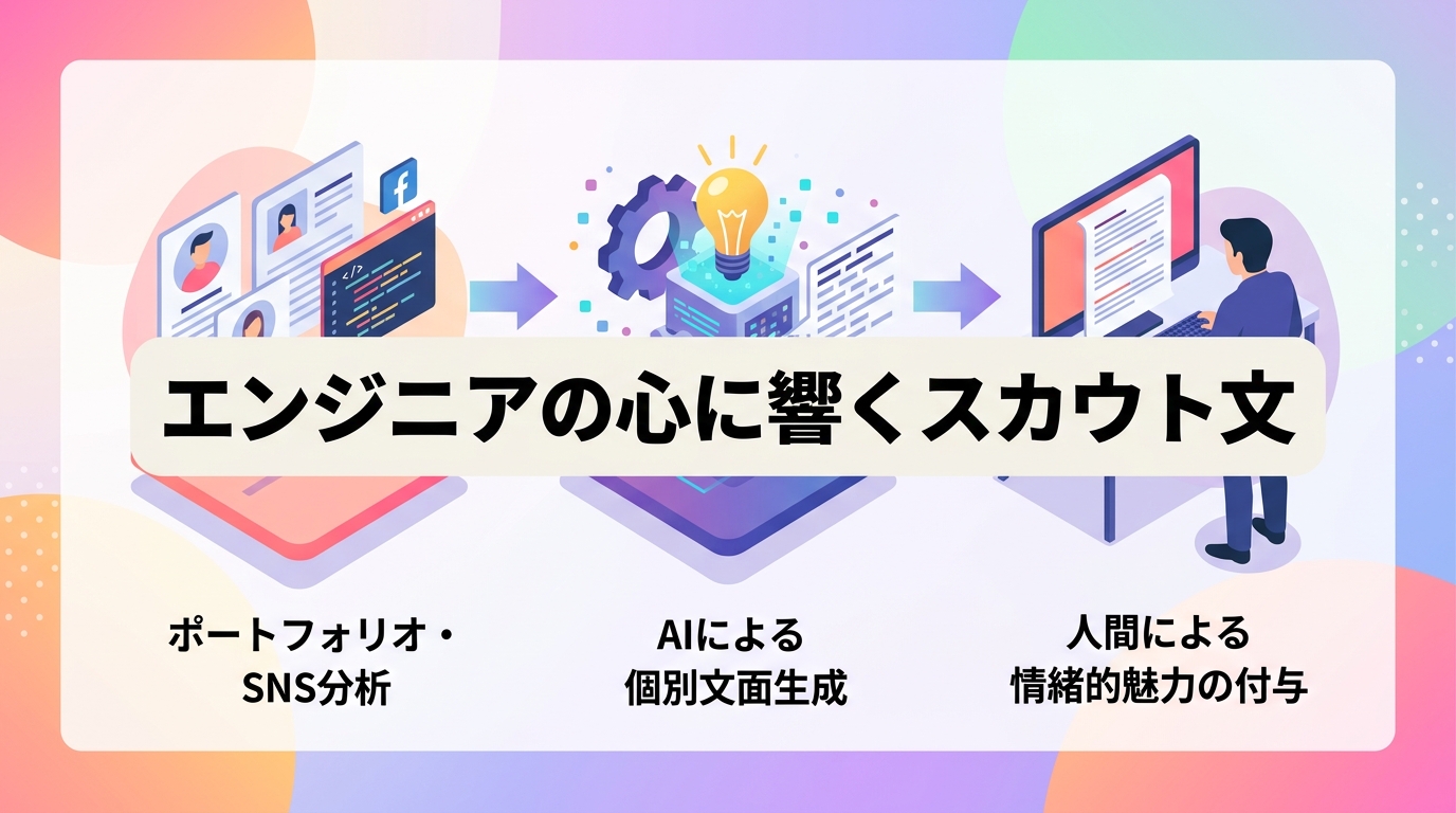 エンジニア採用のスカウト文面をAIで個別最適化し応募率を高める手法とは?