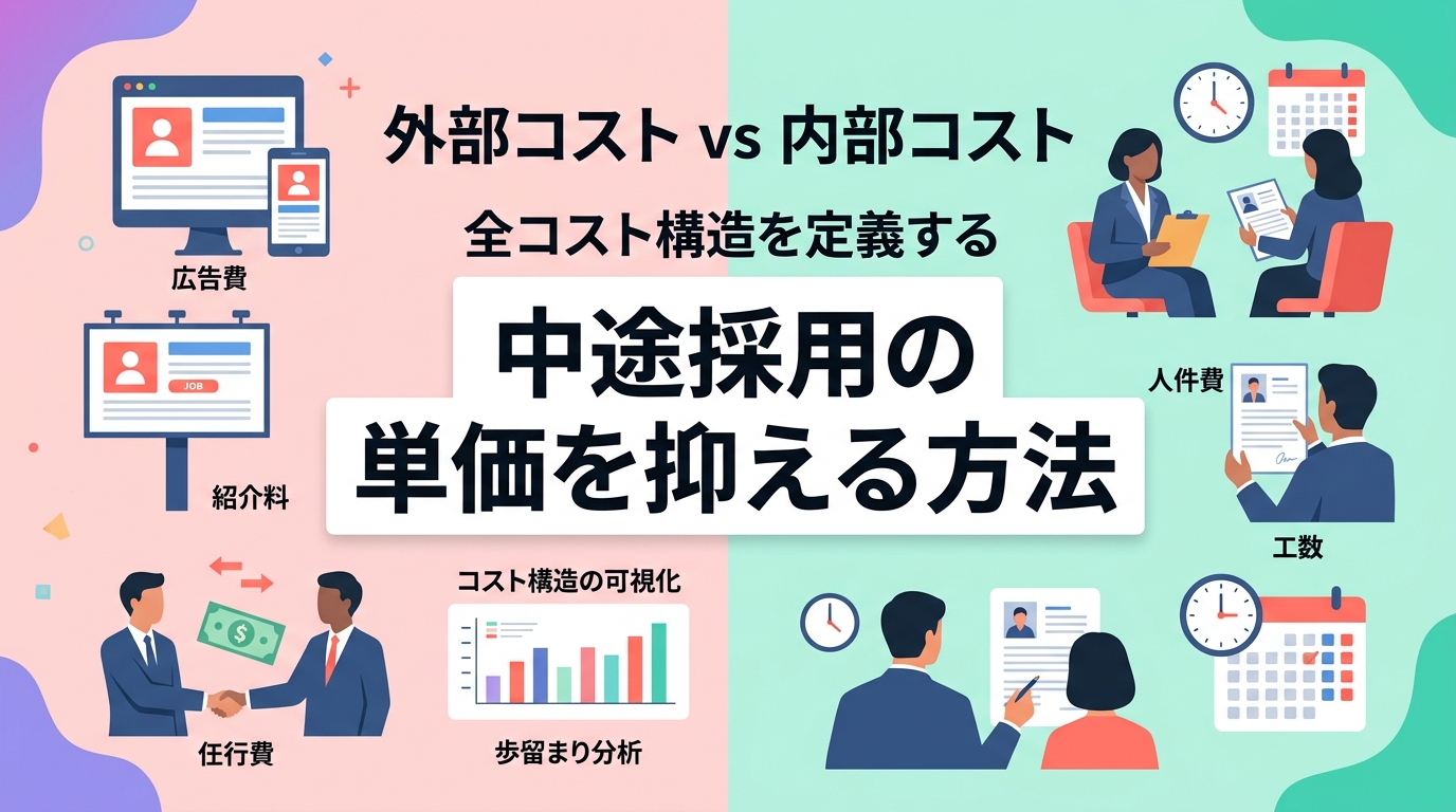 中途採用の単価を抑えるために必要な現状分析とは?