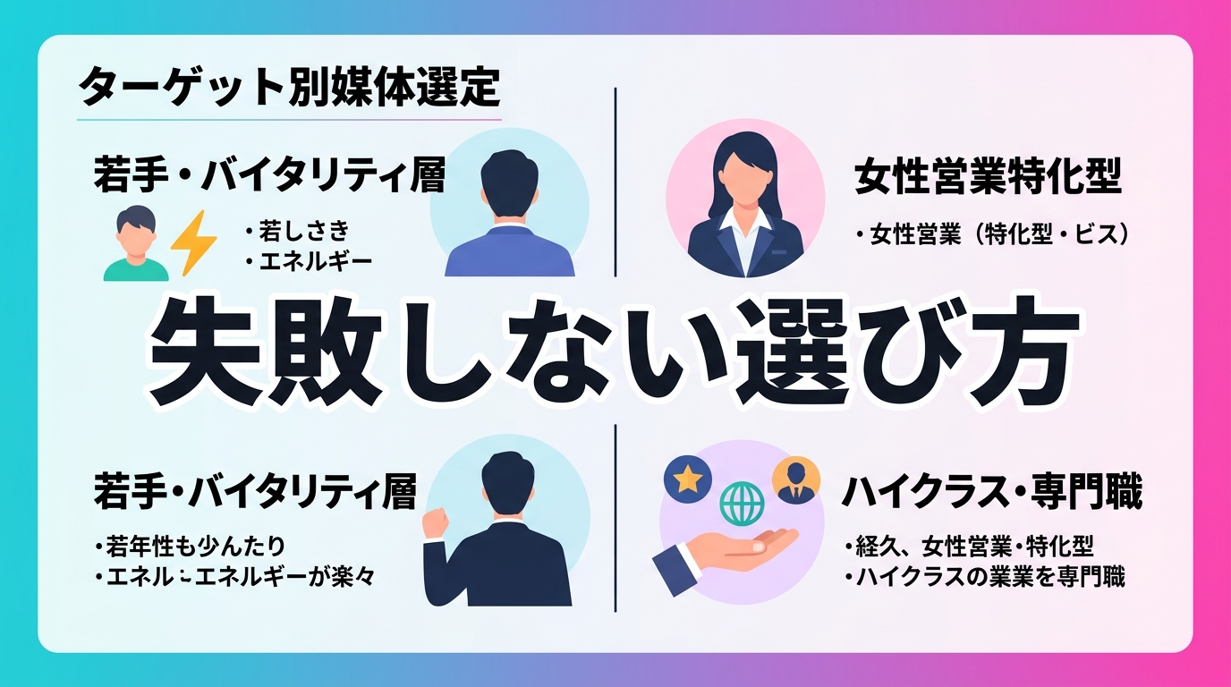 自社の営業スタイルに合う採用媒体を比較・選定する基準とは何か？