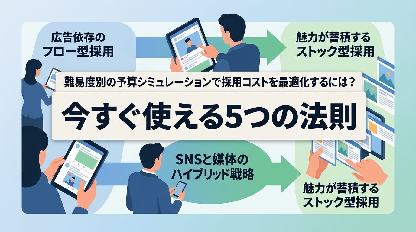 難易度別の予算シミュレーションで採用コストを最適化するには？