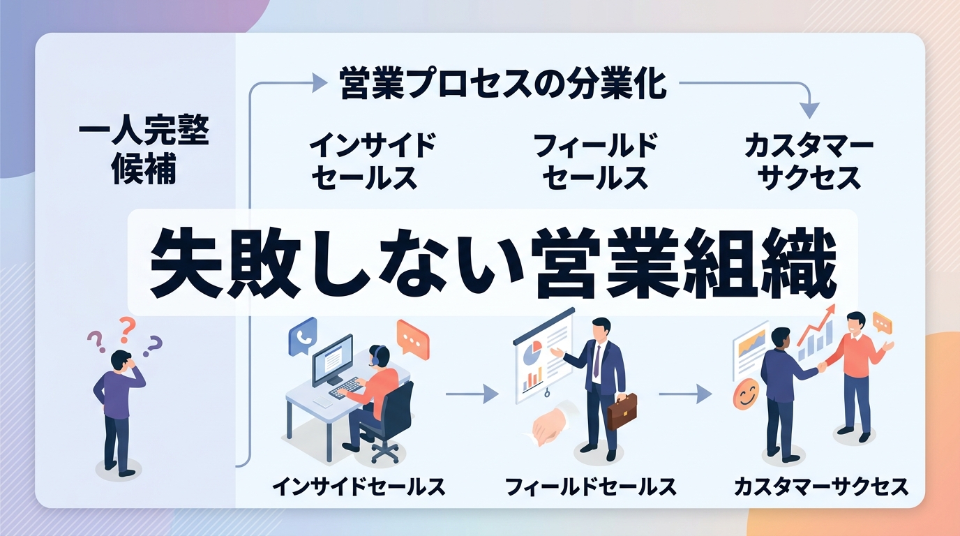 営業職の採用難易度を組織設計と要件定義で下げる方法とは?