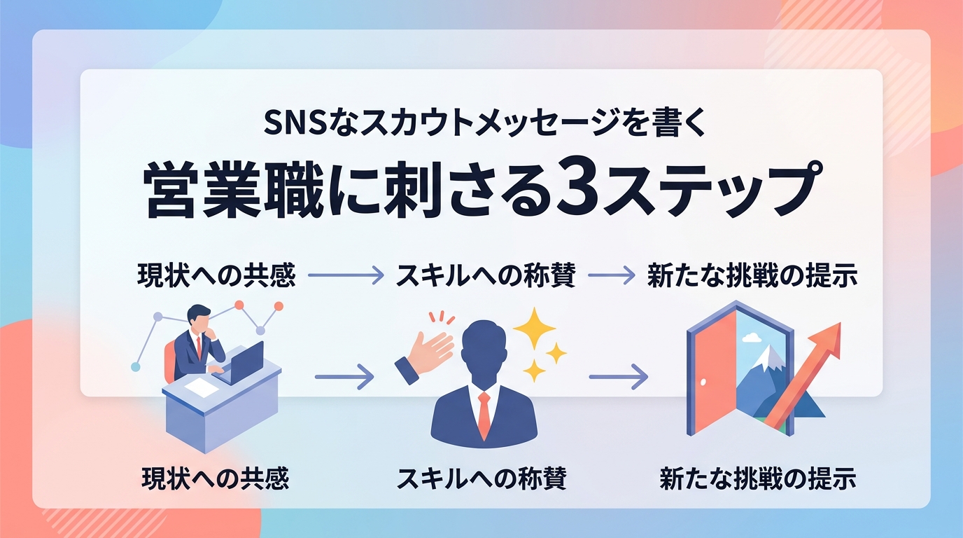 営業のプロに刺さるSNSスカウト例文の構成はどう作るべきですか?