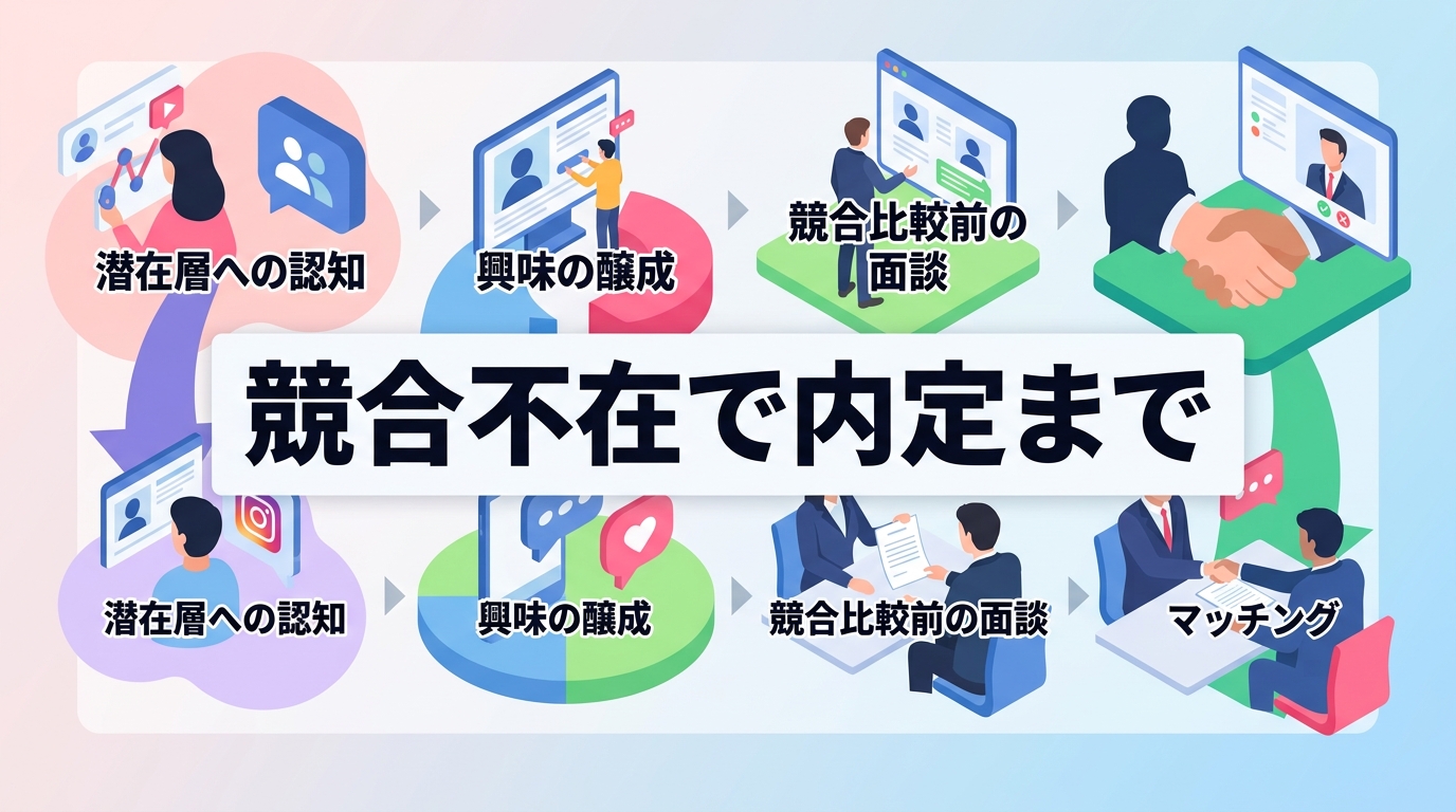 大手企業との競争を避け潜在層に届くSNS採用の戦略とは何か?
