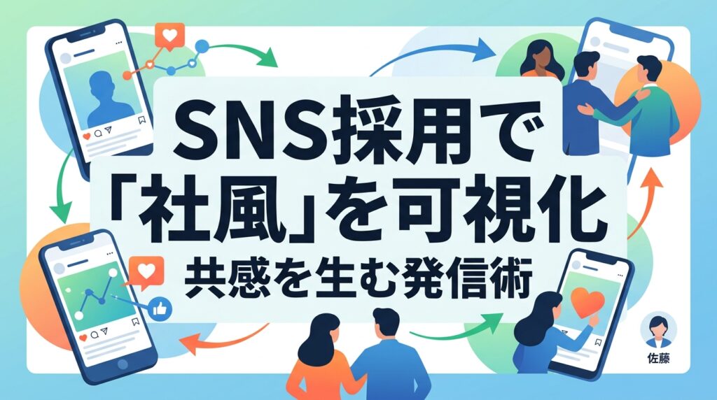 SNS採用で「社風」を可視化する伝え方｜共感を生み面談接点を2倍にする発信の全手順
