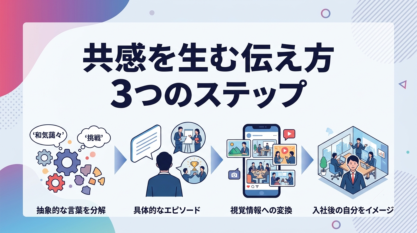 抽象的な「社風」をSNSで可視化し共感を生む具体的な伝え方とは？ [箇条書き]