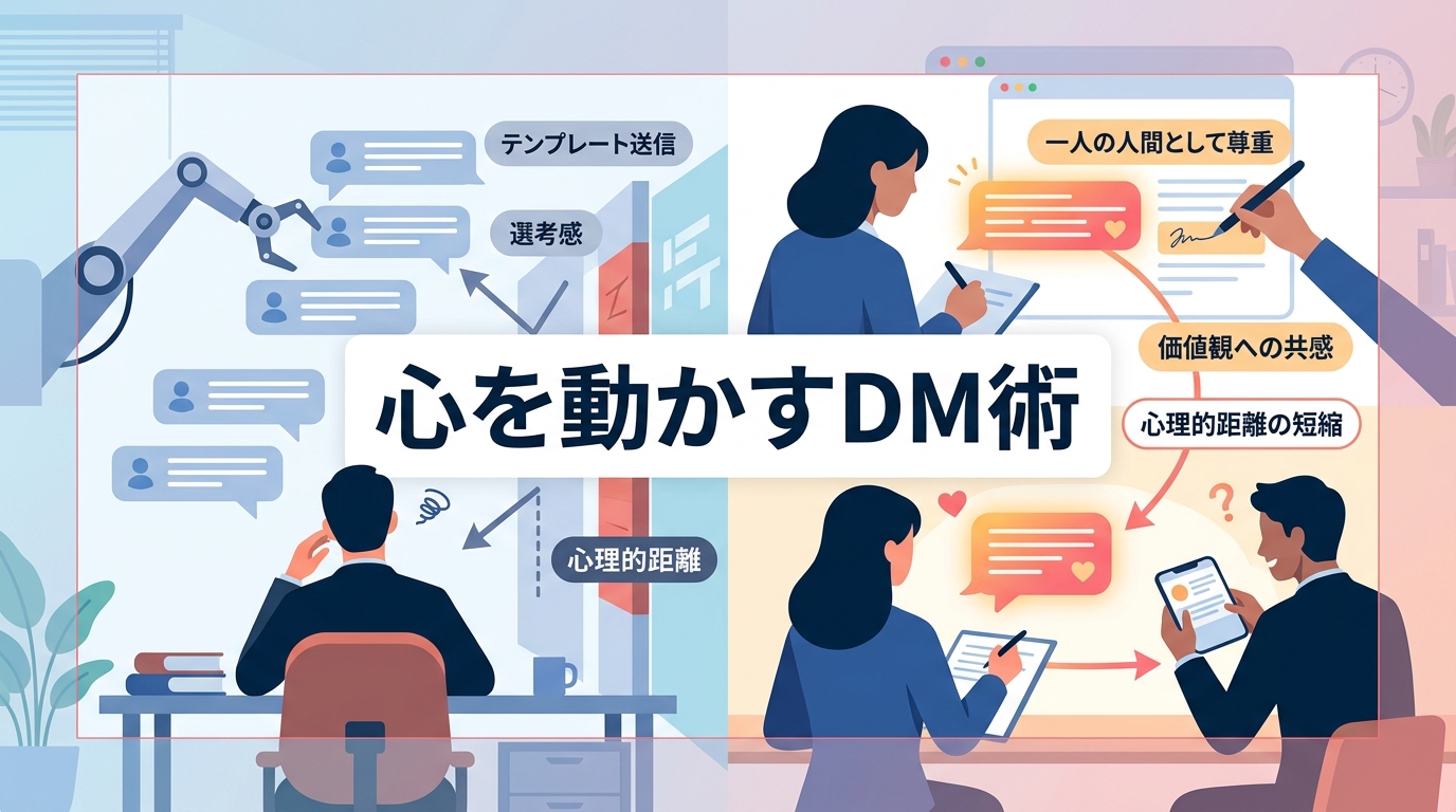 面談接点数を2倍に引き上げるDMのパーソナライズ術とは?