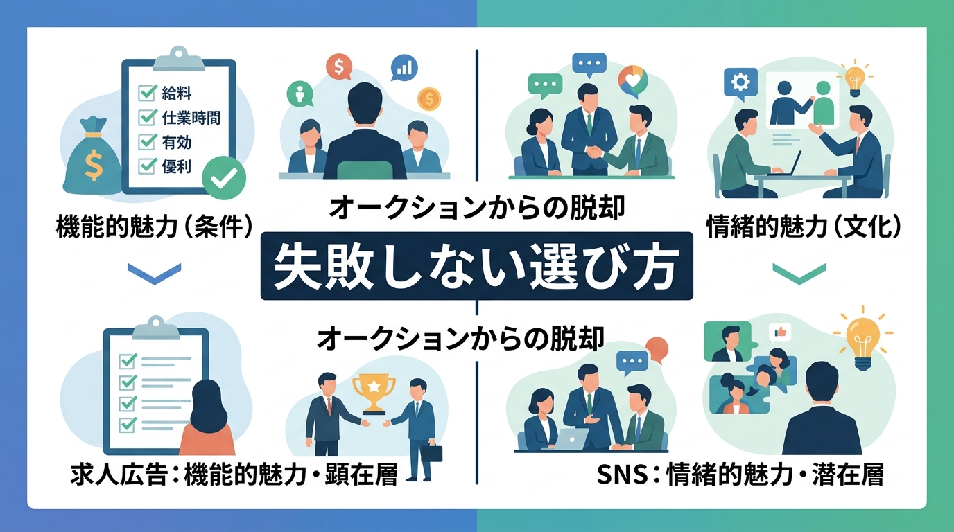 従来の求人広告でエンジニアなどの優秀な人材が採用できない理由は何か?