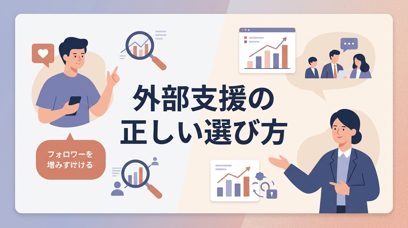 自社でSNS運用を継続できない場合、どのような外部支援を選ぶべきか?
