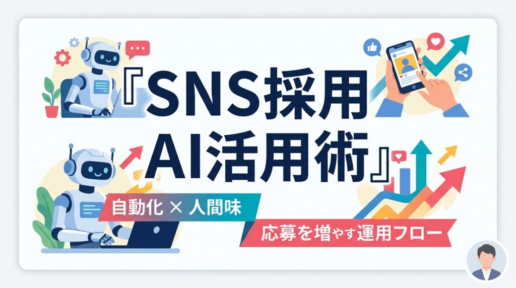 SNS採用AIツール活用術｜自動化と「人間味」を両立して応募を増やす実践運用フロー