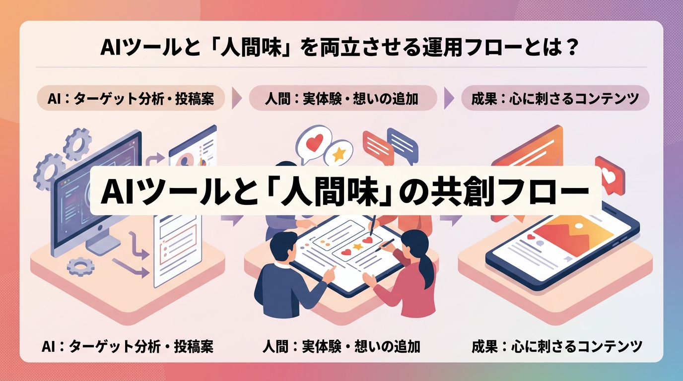 AIツールと「人間味」を両立させる運用フローとは?