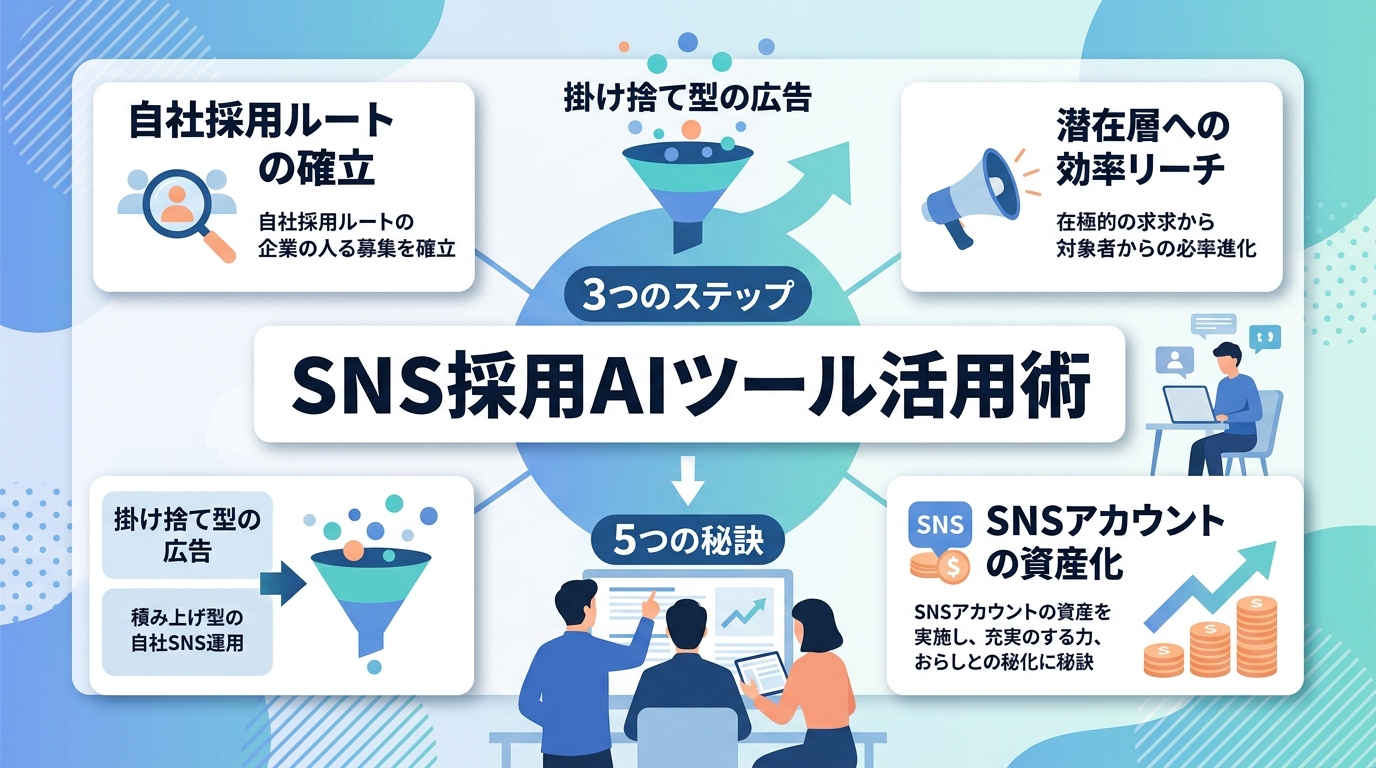 SNS採用ツール活用で採用単価を3分の1にする秘訣は?