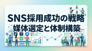 SNS採用企業アカウント運用事例｜採用単価3分の1を実現する選定基準と体制構築