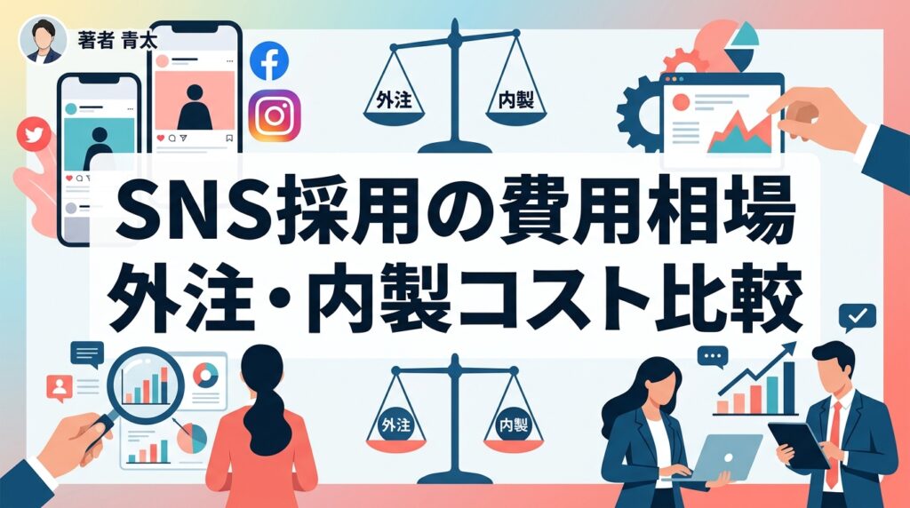 SNS採用の費用相場｜採用単価3分の1を実現する外注・内製の総コスト比較と投資対効果