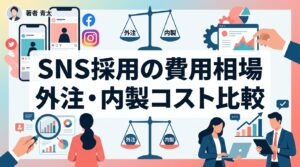SNS採用の費用相場｜採用単価3分の1を実現する外注・内製の総コスト比較と投資対効果
