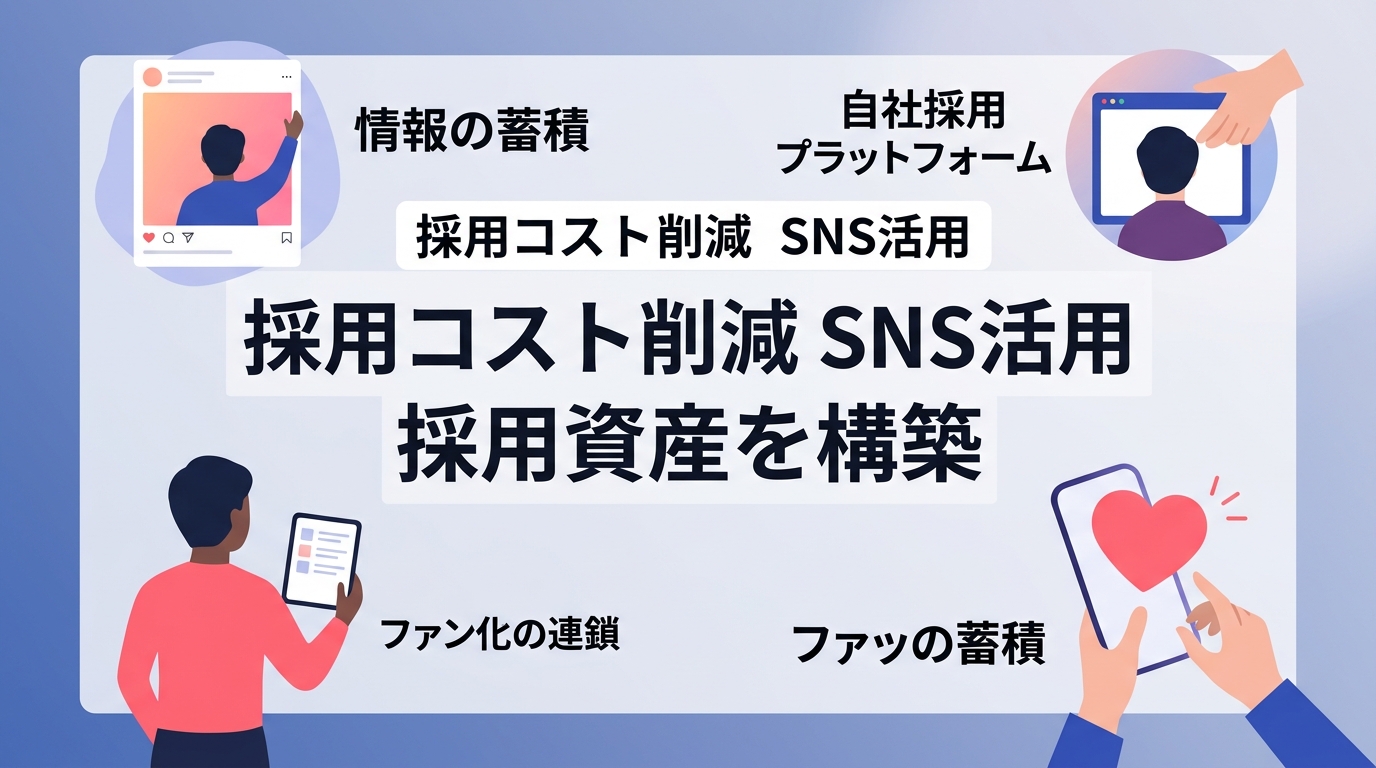 SNSを「採用資産」として構築し中長期的に広告費を削減する方法は?