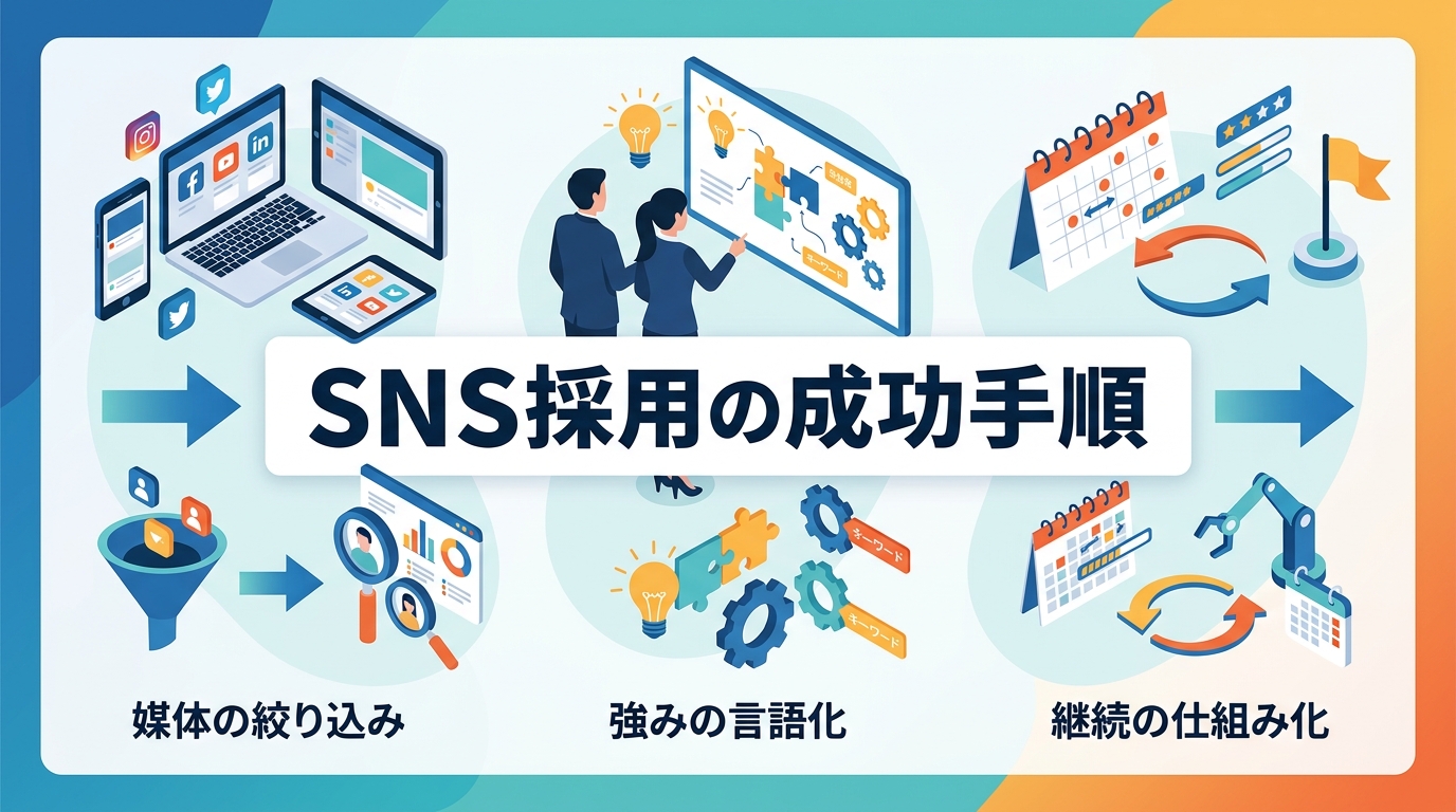 採用リソースが不足する中小企業がSNS運用を成功させる手順は?