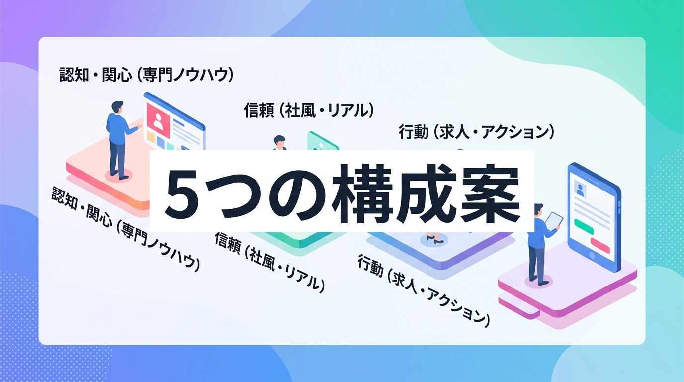 候補者の心理変化に合わせて応募へ導く5つの投稿構成案とは?