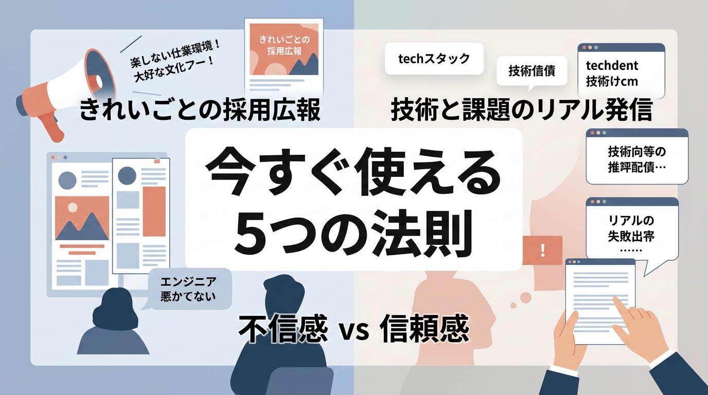 エンジニア採用で「きれいごと」の投稿ネタが響かない理由とは?