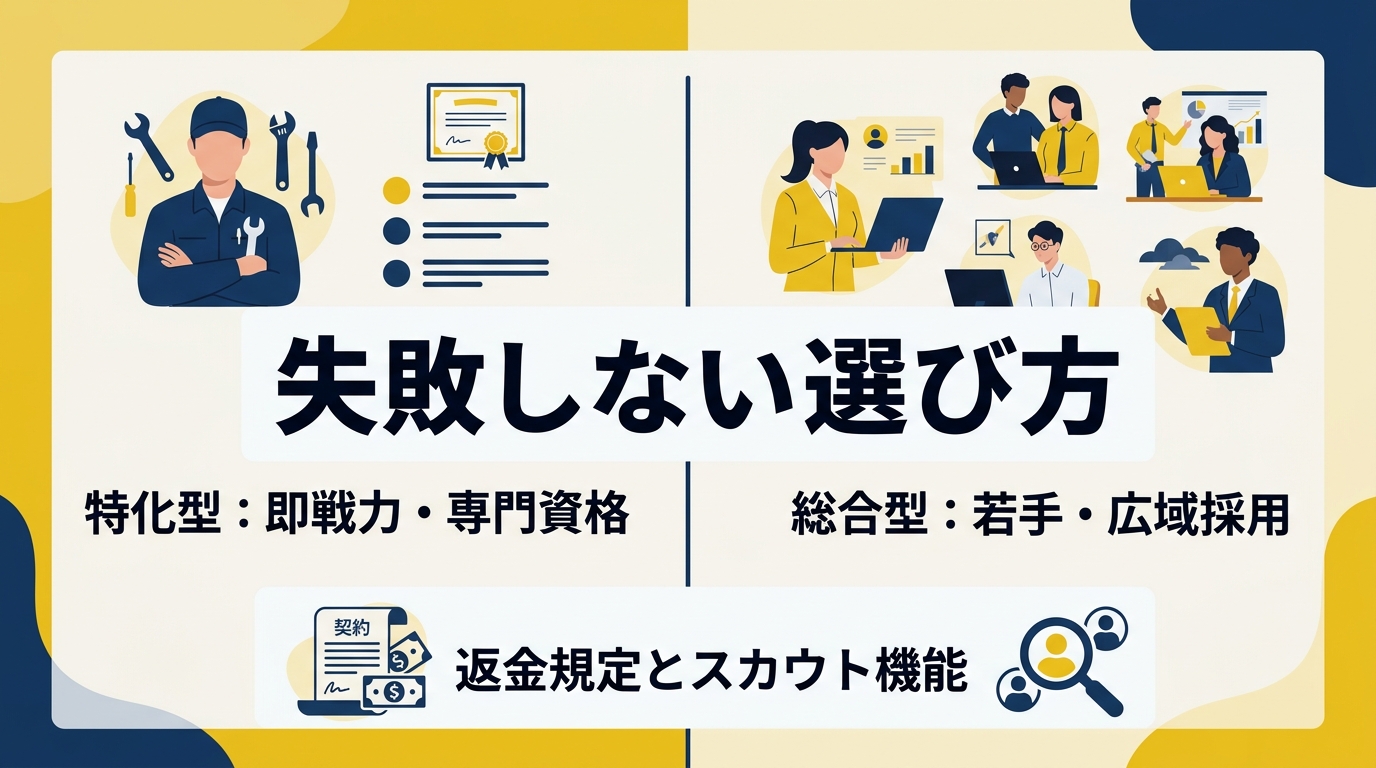 自社に最適な自動車整備士向けエージェントを比較・選定する基準は何か?