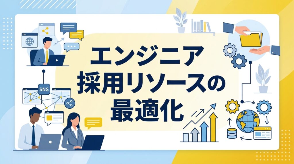 エンジニア採用のリソースを最適化！採用単価3分の1を実現するSNS活用と外部委託の基準