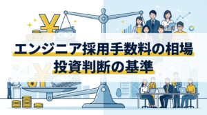 エンジニア採用の手数料相場は？年収35%は妥当？希少性で見極める投資判断の基準