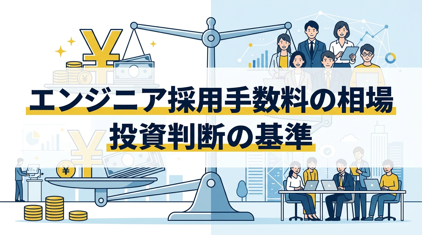 エンジニア採用の手数料相場は?年収35%は妥当?希少性で見極める投資判断の基準