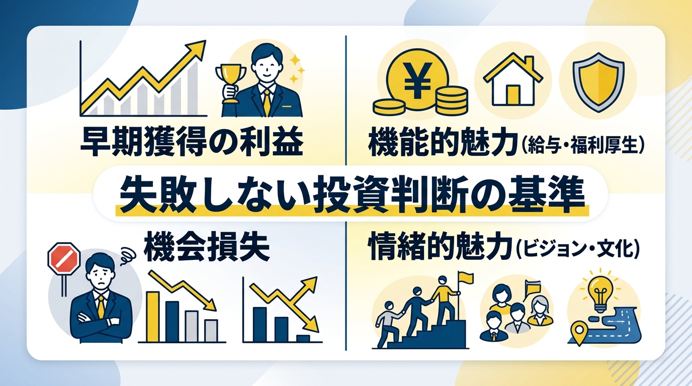 採用難易度と事業成長から逆算した投資判断の基準とは?