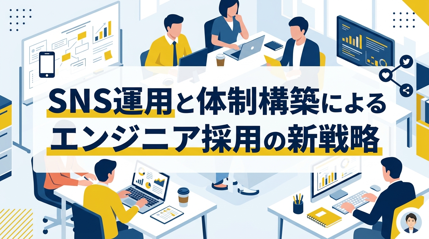 【エンジニア採用成功事例】大手と競わず採用単価1/3を実現するSNS運用と体制構築の全工程