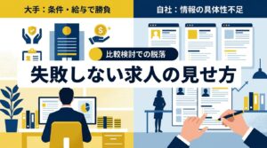 自社の求人が競合他社と比較して選ばれない原因は何か？