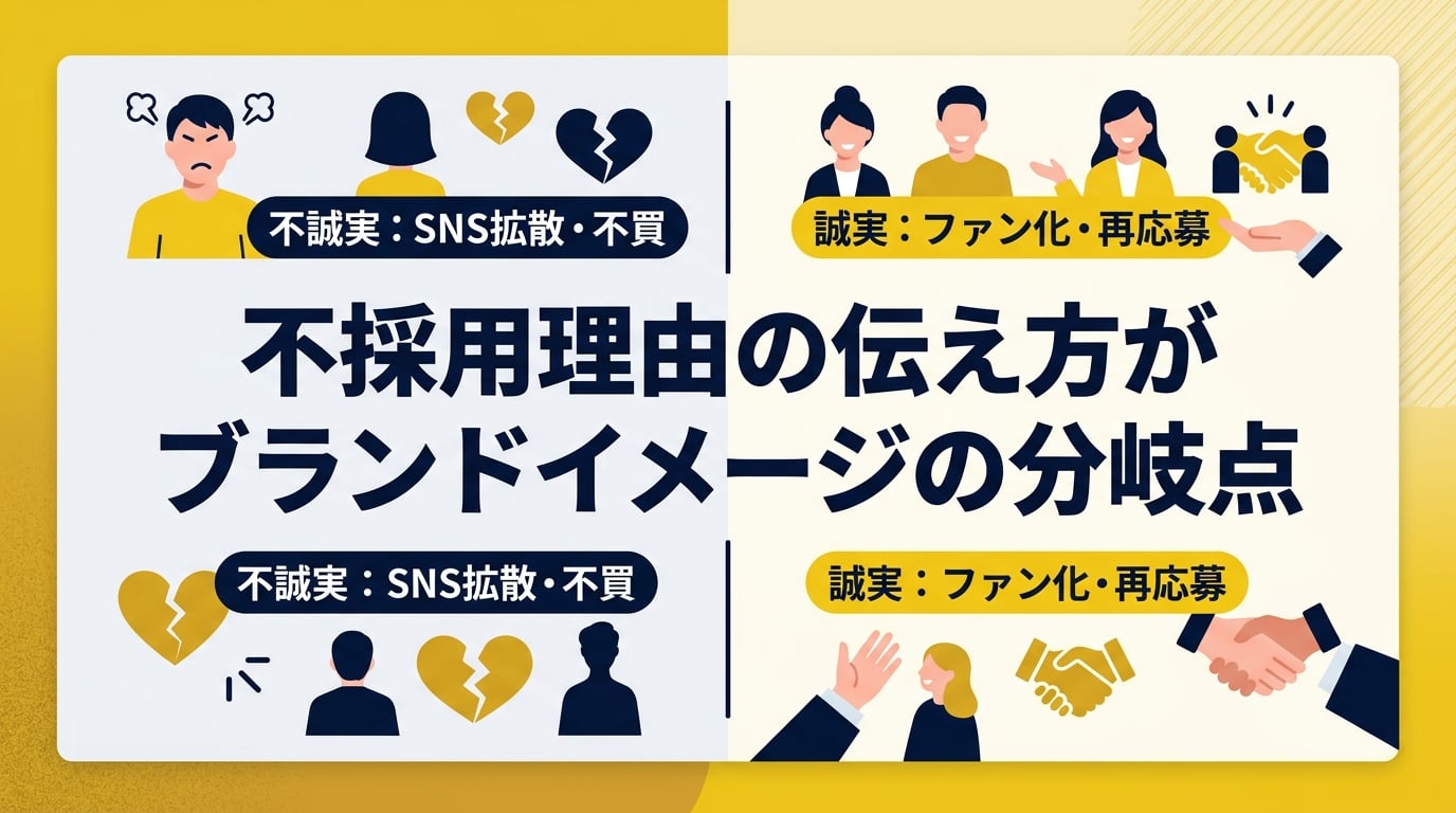 なぜ不採用理由の伝え方一つで企業のブランドイメージが左右されるのか?