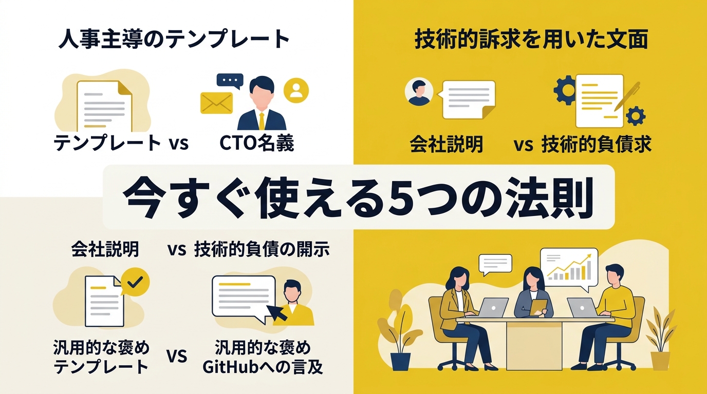 技術的関心に刺さるエンジニア採用スカウトの文面設計とは?