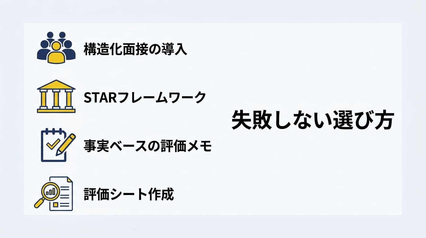優秀な人材を見極めるための具体的な質問項目と面接評価シートをどう作成すべきか?