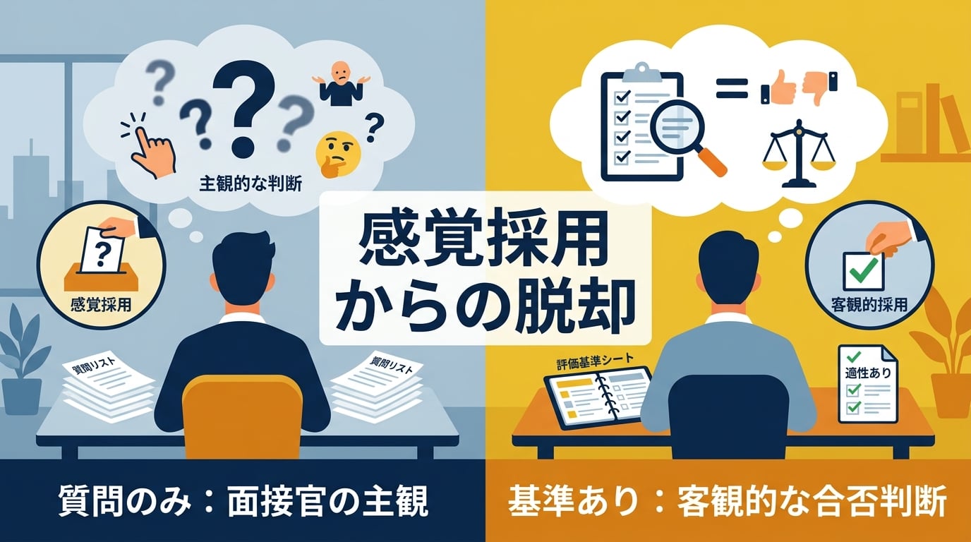 採用面接の質問リストを準備するだけではなぜミスマッチが防げないのか?
