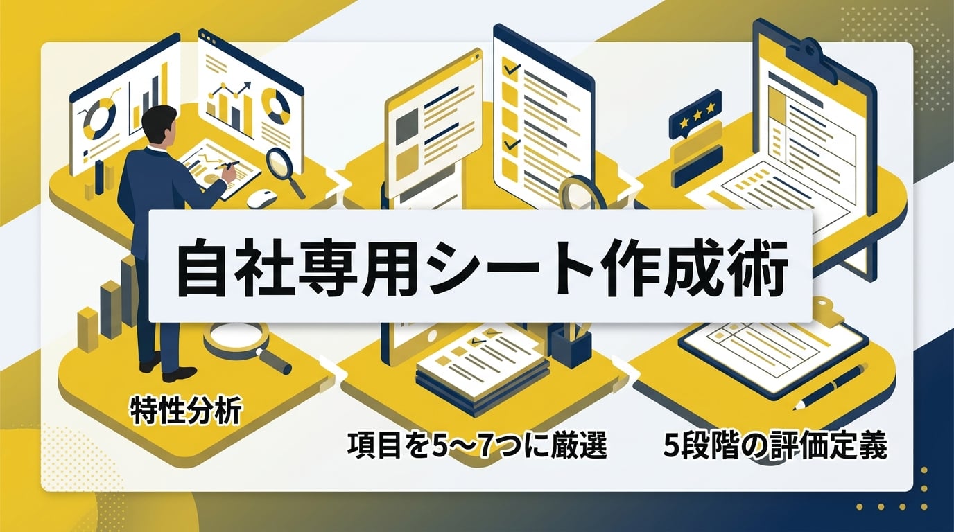 属人化を排除して精度の高い合否判定を行うための評価シートをどう作るか?