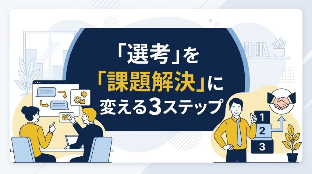 面接で候補者を惹きつける3ステップ｜「選考」を「課題解決」に変える対話の設計法