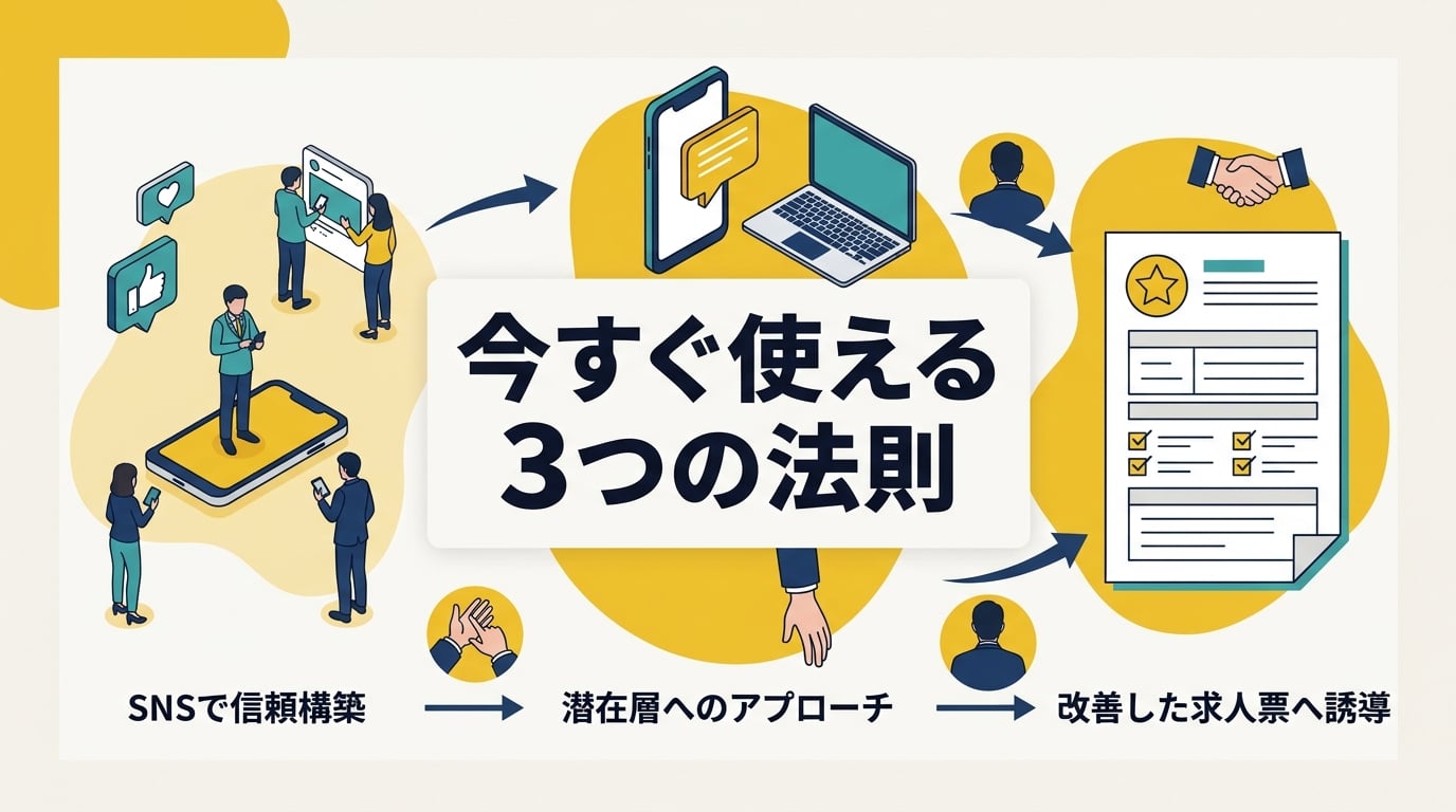 求人票改善とSNS運用を組み合わせることで、なぜ採用単価を3分の1に抑えられるのか?