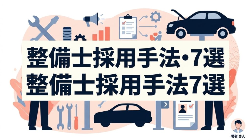 整備士採用手法7選を比較！費用や特徴の違いを解説【2026年最新】