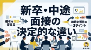 新卒と中途の面接違いとは？「選考」を「商談」へ変えて即戦力を獲得する3つのポイント