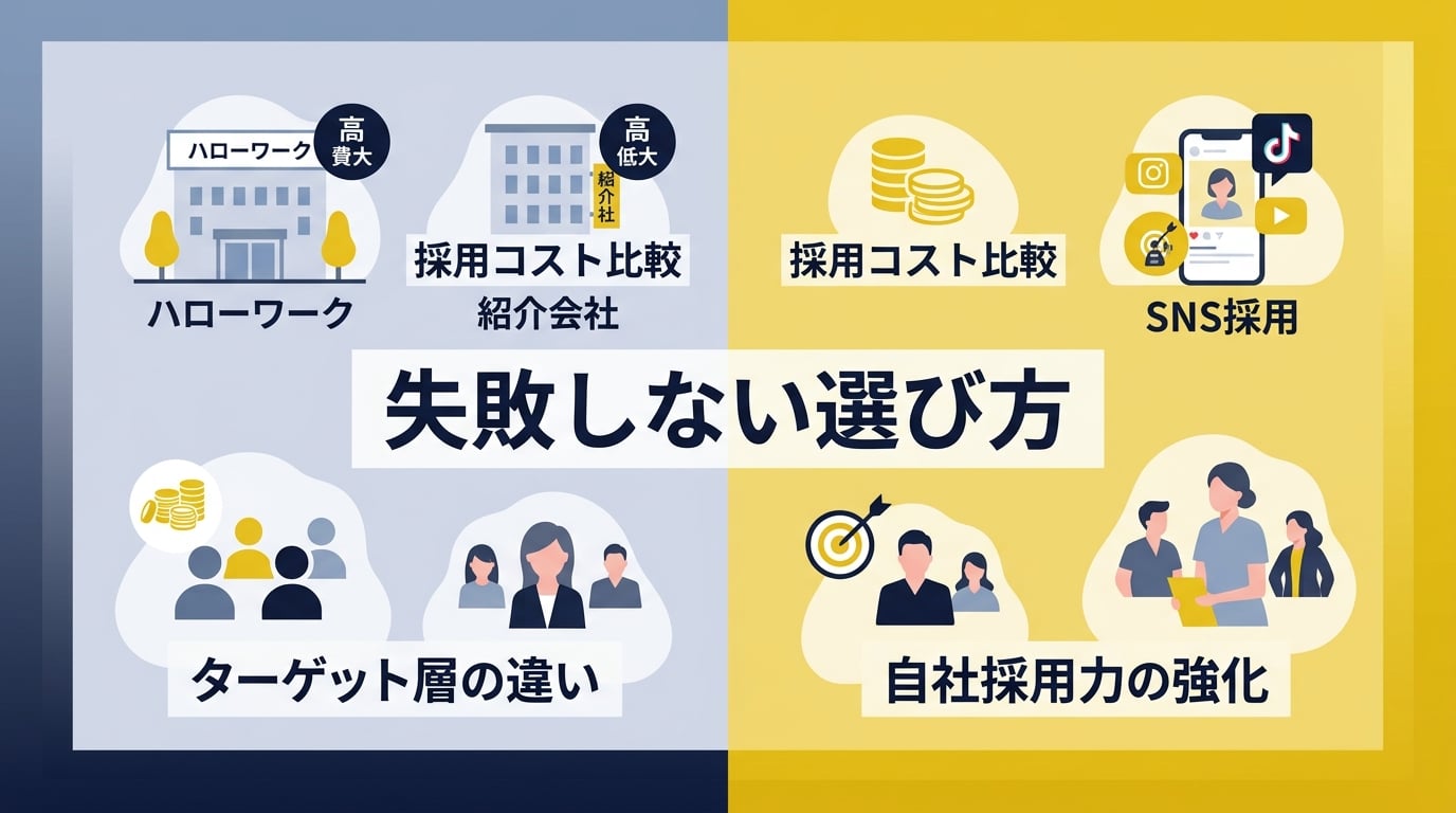 費用対効果の高い看護師採用手法をどう比較し選ぶべきか?