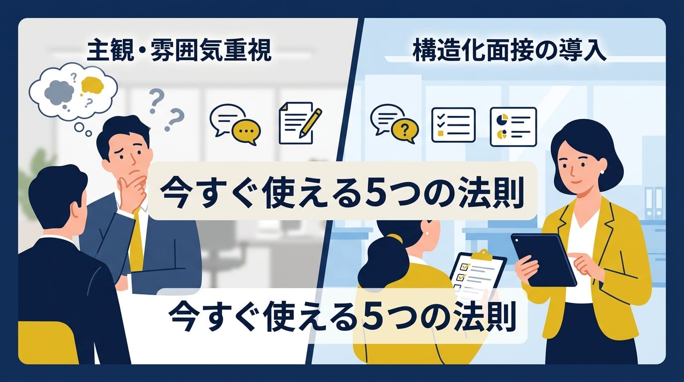 オンライン面接で面接官ごとの評価がブレる原因とは?
