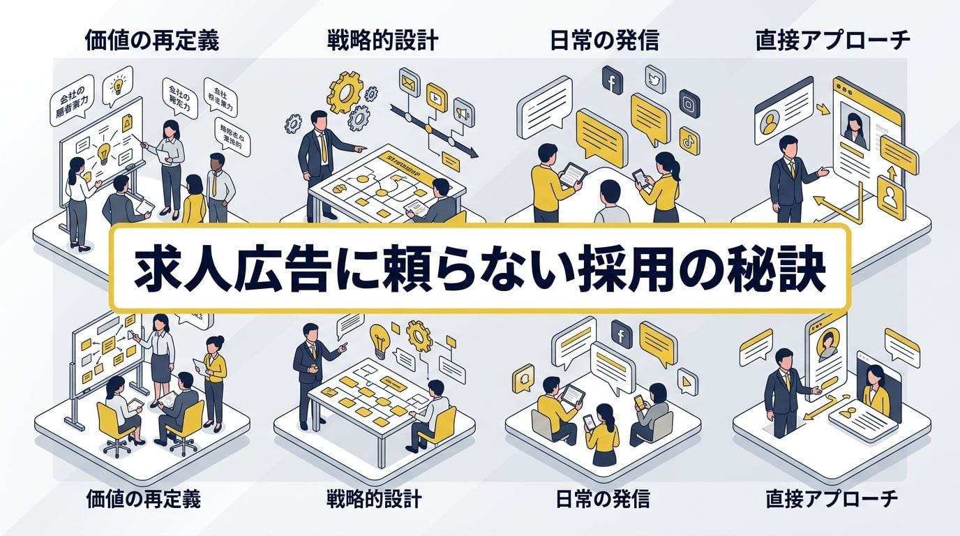 自社の求人に反応がない状況をどう改善する？潜在層へ直接アプローチし信頼を築く運用ステップ