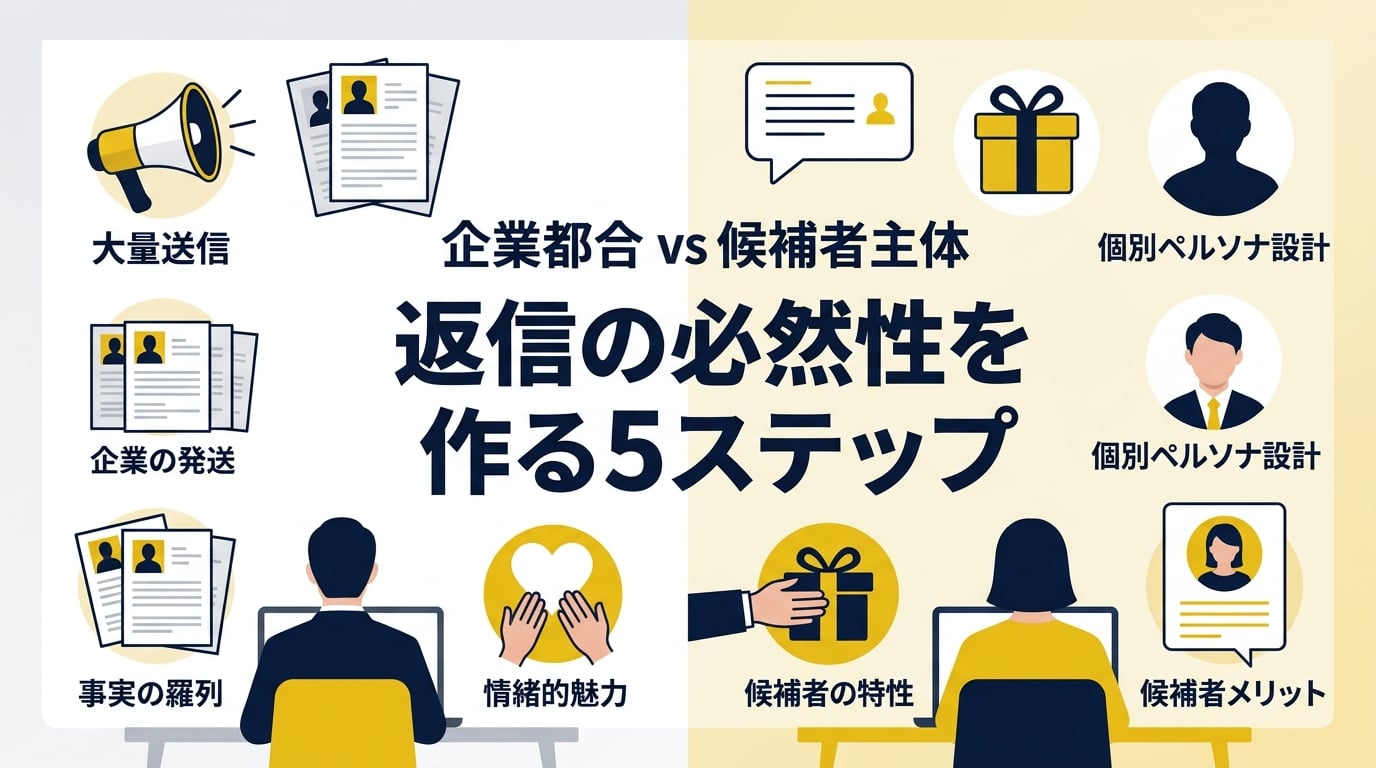候補者が「返信の必然性」を感じるターゲット選定と訴求のポイントとは?