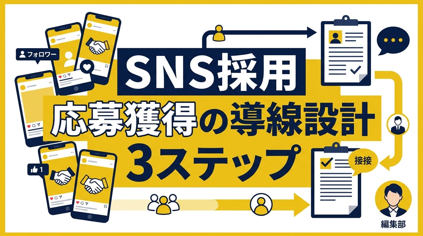 【SNS採用】応募獲得を最大化する導線設計術｜フォロワー増を面談に繋げる3ステップ